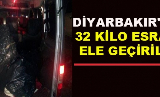 Diyarbakır'da 32 Kilo Esrar Ele Geçirildi
