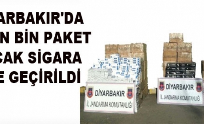 Diyarbakır'da 39 Bin Paket Kaçak Sigara Ele Geçirildi