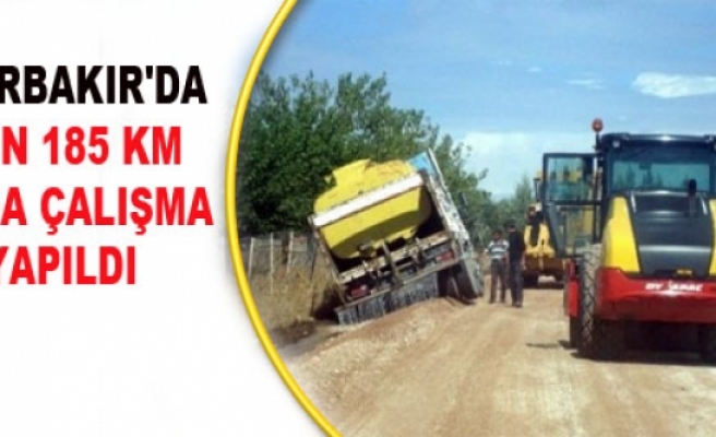 Diyarbakır'da 3 Bin 185 Kilometrelik Yolda Çalışma Yapıldı