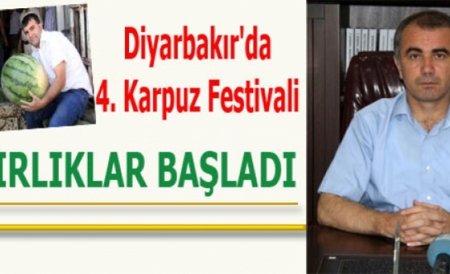Diyarbakır'da 4. Karpuz Festivali Hazırlıkları Başladı