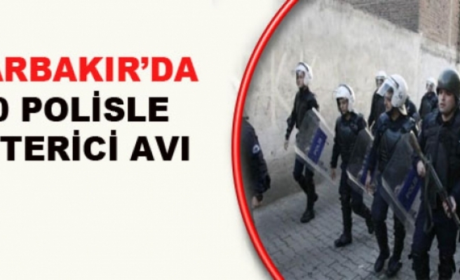 Diyarbakır'da 500 Polisle Gösterici Avı
