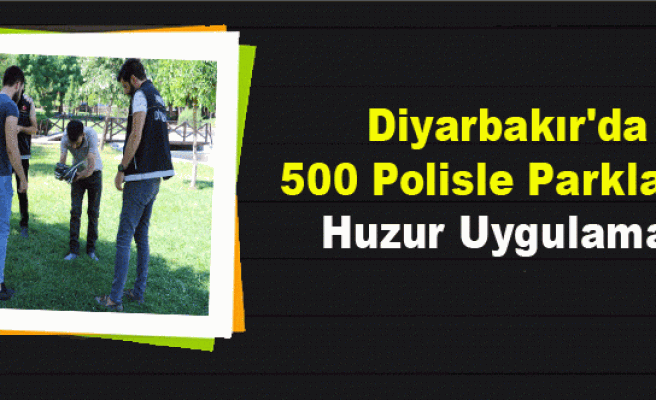 Diyarbakır'da 500 Polisle Parklarda Huzur Uygulaması