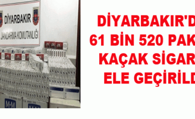 Diyarbakır'da 61 bin 520 Paket Kaçak Sigara Ele Geçirildi