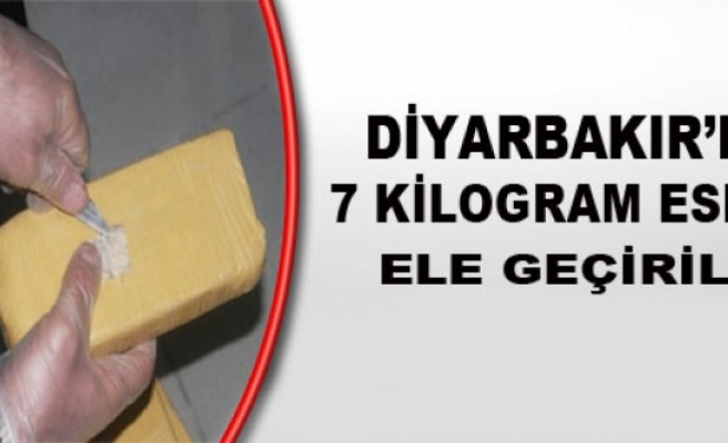 Diyarbakır'da 7 Kilogram Esrar Ele Geçirildi