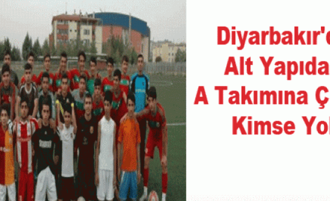 Diyarbakır'da Alt Yapıdan A Takımına Çıkan Kimse Yok