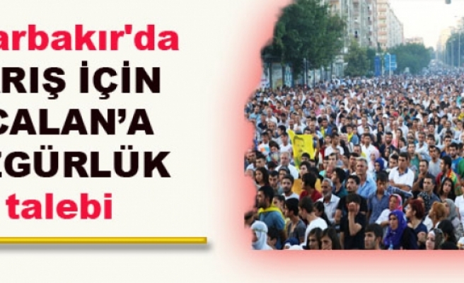 Diyarbakır'da barış için Öcalan’a özgürlük talebi
