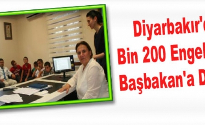 Diyarbakır'da Bin 200 Engelliden Başbakan'a Destek