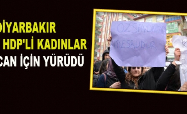 Diyarbakır'da DBP ve HDP'li Kadınlar Özgecan İçin Yürüdü