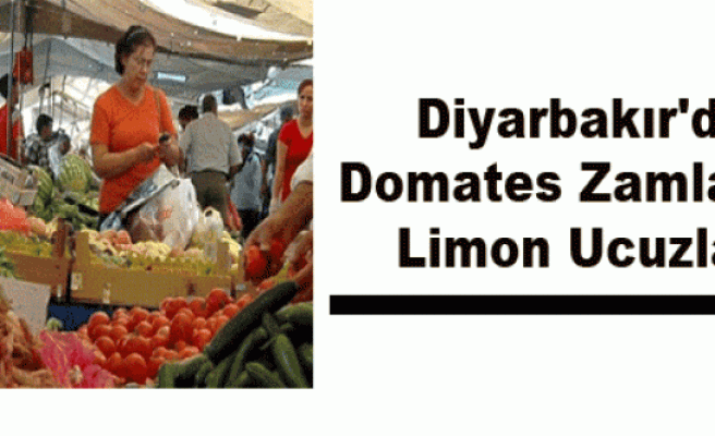 Diyarbakır'da Domates Zamlandı, Limon Ucuzladı