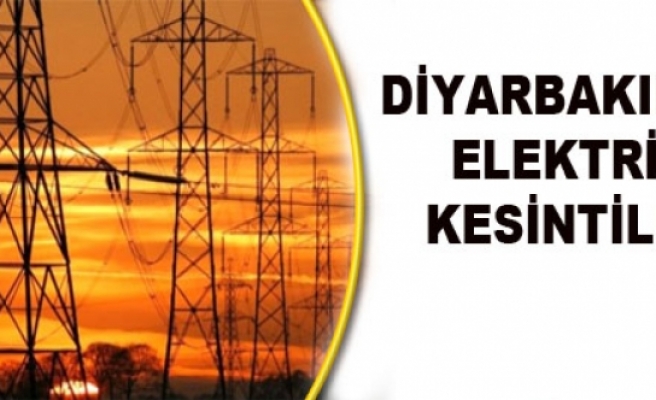 Diyarbakır'da Elektrik Kesintileri