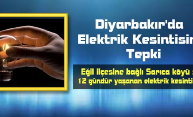Diyarbakır'da Elektrik Kesintisine Tepki