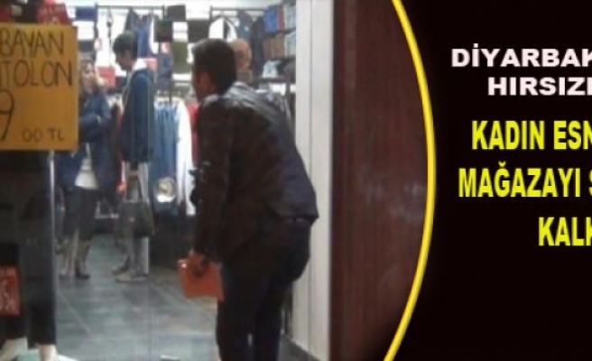 Diyarbakır'da Hırsızlar Kadın Esnafa Ait Mağazayı Soymaya Kalktı