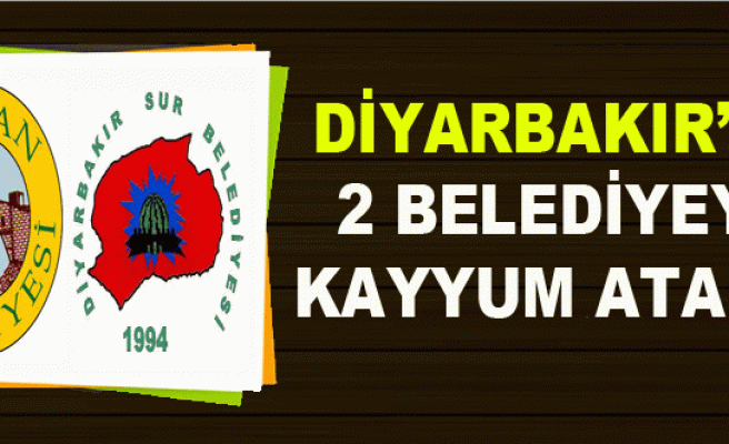 Diyarbakır'da iki belediyeye kayyum atandı