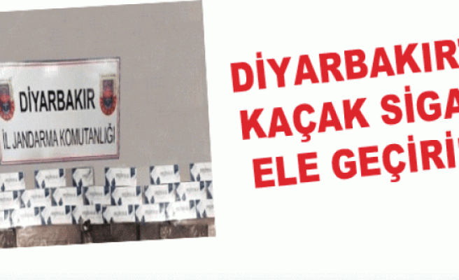 Diyarbakır'da Kaçak Sigara Ele Geçirildi
