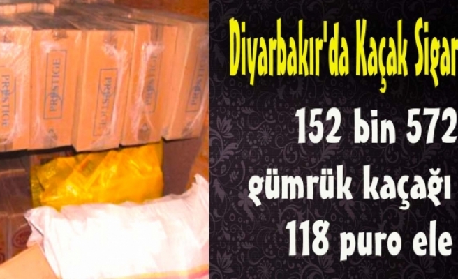 Diyarbakır'da Kaçak Sigara Operasyonları