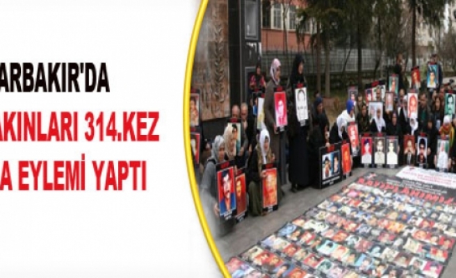 Diyarbakır'da Kayıp Yakınları 314. Kez Oturma Eylemi Yaptı