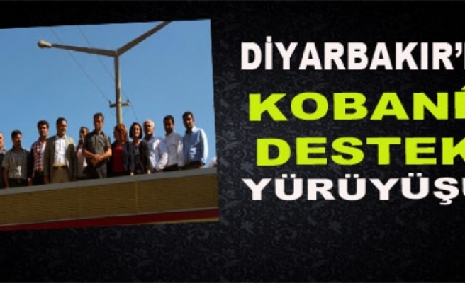 Diyarbakır'da, Kobani'ye Destek Yürüyüşü