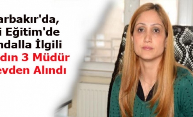 Diyarbakır'da, Milli Eğitim'de Skandalla İlgili 1'i Kadın 3 Müdür Görevden Alındı