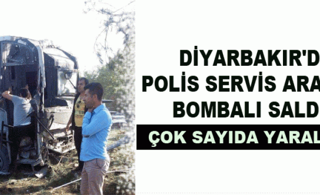 Diyarbakır’da polis servis aracına bombalı saldırı