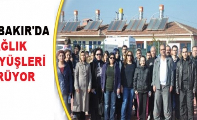 Diyarbakır'da Sağlık Yürüyüşleri Sürüyor