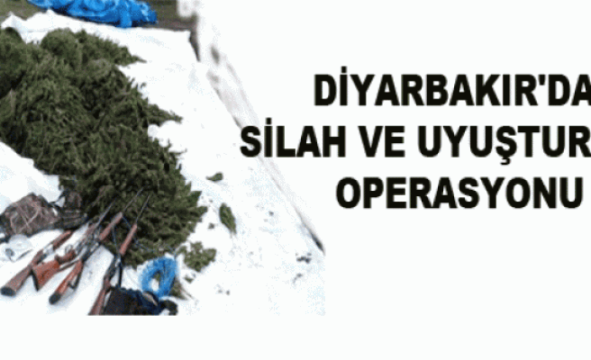 Diyarbakır'da Silah ve Uyuşturucu Operasyonu