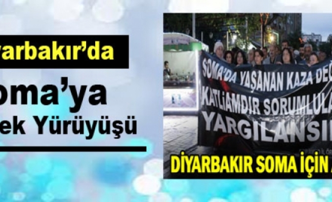 Diyarbakır’da Soma’ya Destek Yürüyüşü