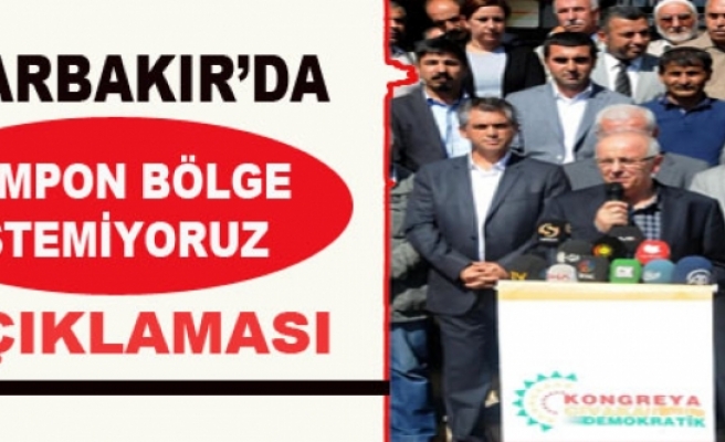 Diyarbakır'da 'Tampon Bölge İstemiyoruz' Açıklama