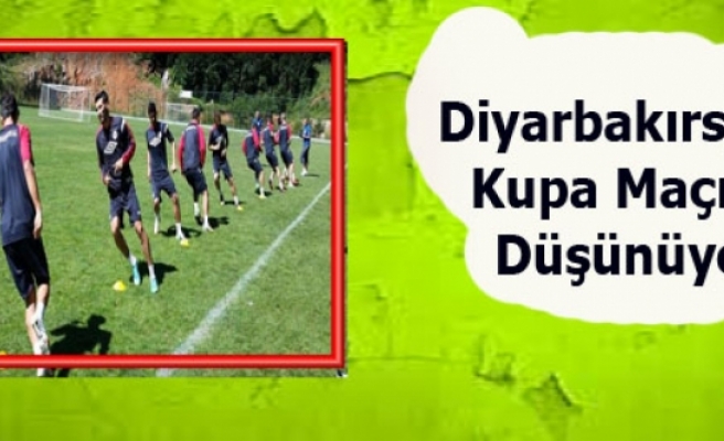Diyarbakırspor Kupa Maçını Düşünüyor