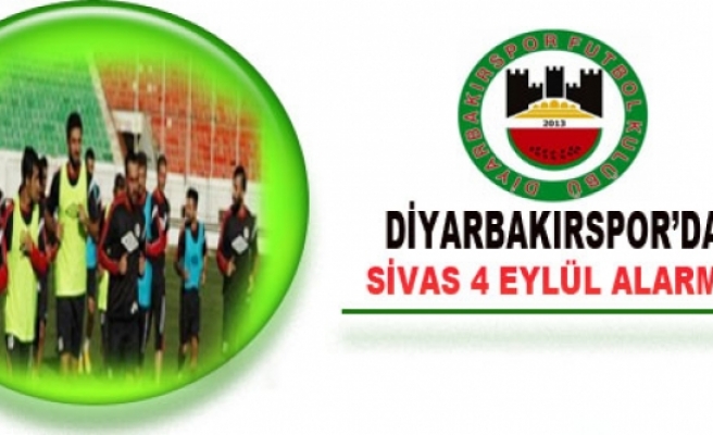 Diyarbakırspor Sivas 4 Eylül'e Odaklandı
