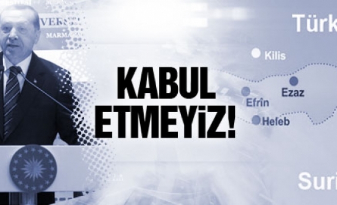 Erdoğan'dan Kobani açıklaması:Kabul etmeyiz