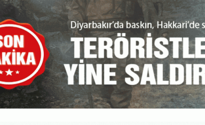 Hakkari ve Diyarbakır'da flaş PKK saldırısı haberleri