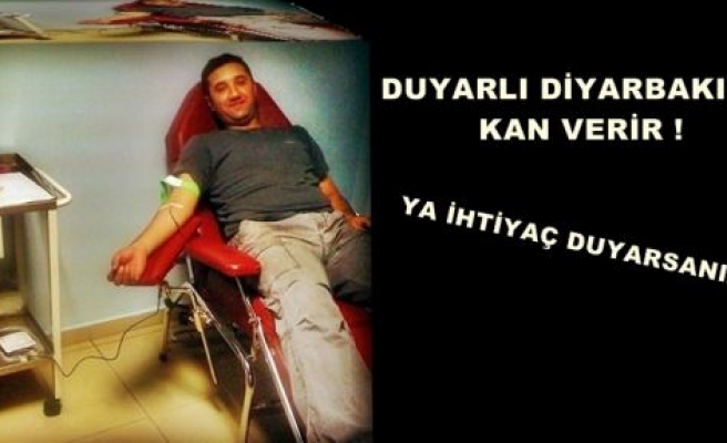 Kan toplama aracı Diyarbakır'da!