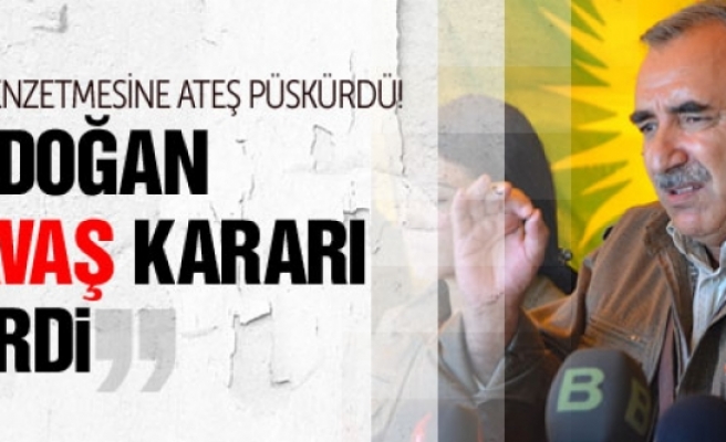 Karayılan'dan Erdoğan'ın IŞİD benzetmesine yanıt