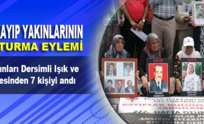 Kayıp yakınları Dersimli Işık ve Serin ailesinden 7 kişiyi andı
