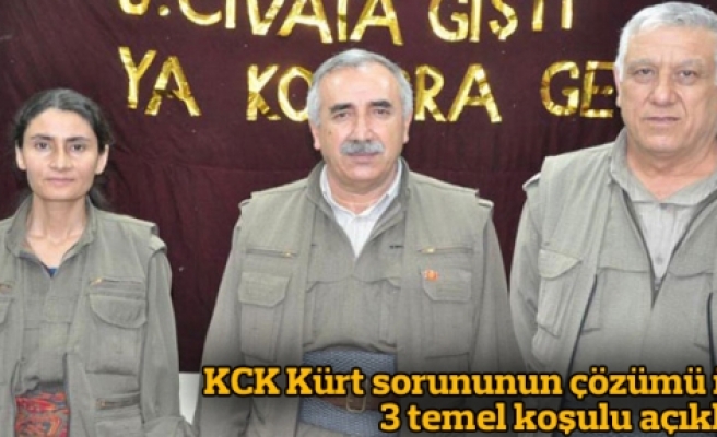 KCK Kürt sorununun çözümü için 3 koşul açıkladı