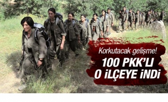 Korkutacak gelişme! Dağdaki 100 PKK'lı o ilçeye indi