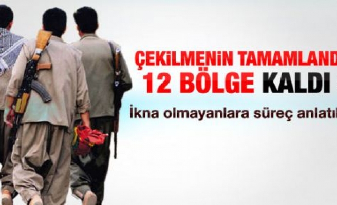 PKK 12 bölgeden çekildi 4 bölge kaldı