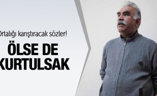PKK'dan Öcalan için şok sözler: Ölse de kurtulsak