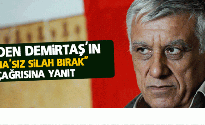 PKK'den Demirtaş'ın 'Ama'sız Silah Bırak' Çağrısına Yanıt