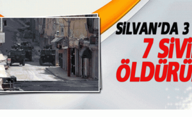 Silvan’da 3 ayda 7 sivil öldürüldü