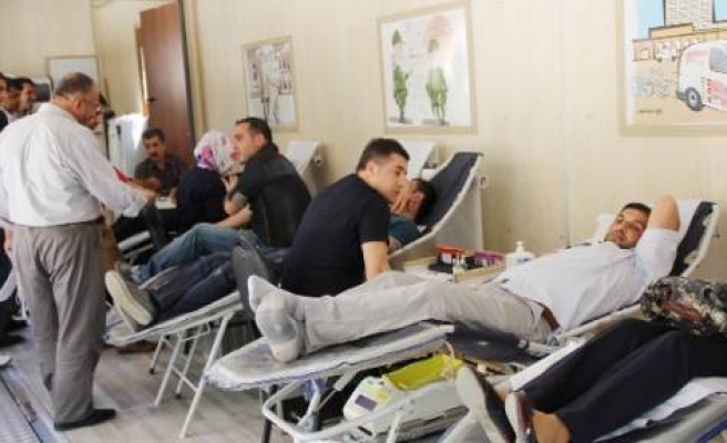 Silvan'da Kan Bağışı Kampanyası 