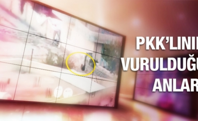 Şırnak'ta O PKK'lının vurulduğu an kamerada...