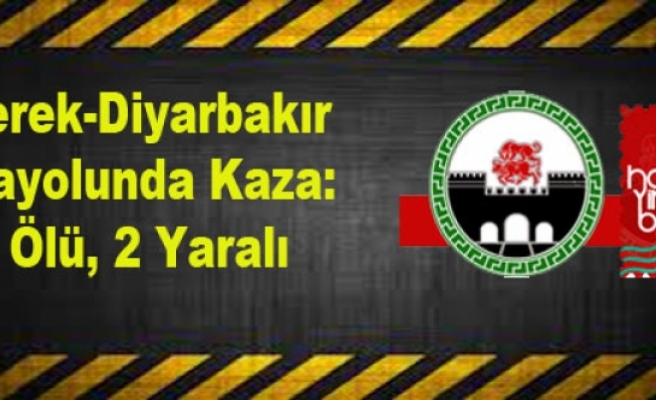 Siverek-Diyarbakır Karayolunda Kaza: 1 Ölü, 2 Yaralı