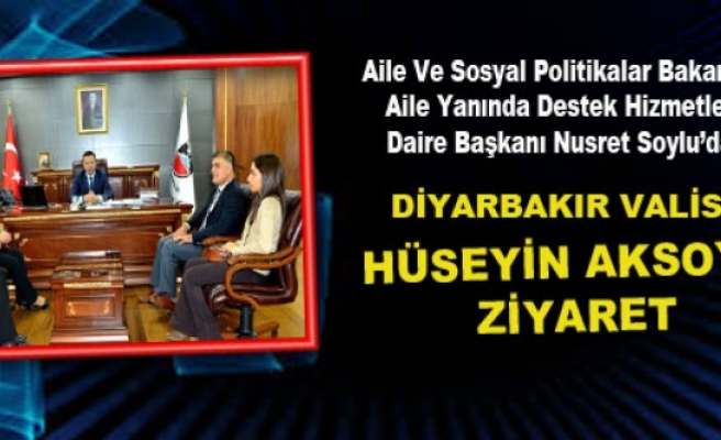 SSoylu'dan Diyarbakır Valisi Aksoy'a Ziyaret
