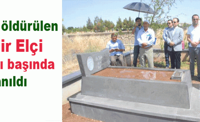 Sur'da öldürülen Tahir Elçi mezarı başında anıldı