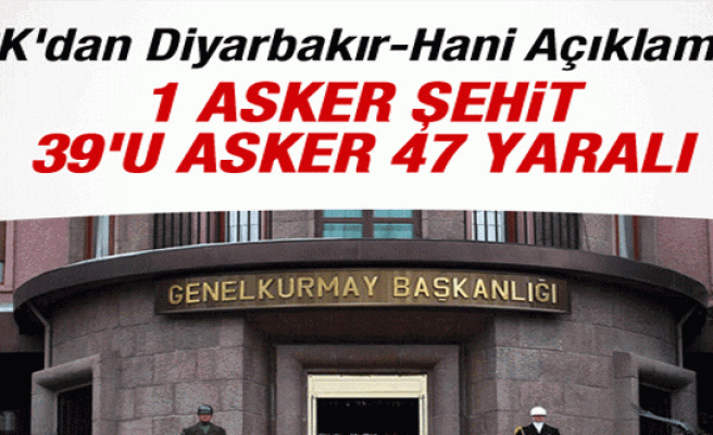 TSK'dan Diyarbakır - Hani Açıklaması!