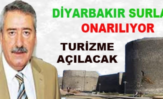 Turizme Kazandırılacak Diyarbakır Surları'nda Onarım