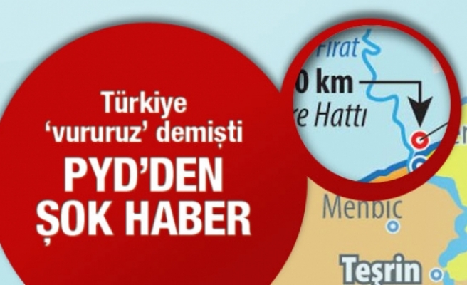 Türkiye vururuz demişti! PYD'den şok haber