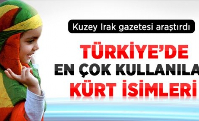 Türkiye'de En Çok Kullanılan Kürt İsmi: Amed