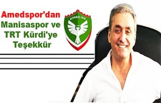 Amedspor'dan Manisaspor Ve TRT Kürdi'ye...